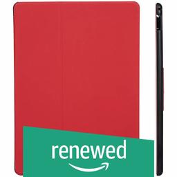 (Renewed) AmazonBasics New iPad Pro 2017 Smart Case Auto Wake/Sleep Cover, Red, 12.9