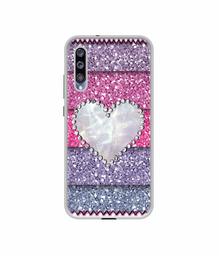 Amazon Brand - Solimo Designer Stone Heart UV Printed Soft Back Case Mobile Cover for Mi A3