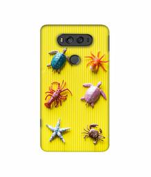 Amazon Brand - Solimo Designer Sea Animals 3D Printed Hard Back Case Mobile Cover for LG V20