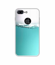 Amazon Brand - Solimo Designer Half Fill UV Printed Soft Back Case Mobile Cover for Apple iPhone 7 Plus (Logo Cut)