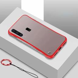 Amazon Brand - Solimo Mobile Cover (Transparent Hard Back & Slim) for Samsung Galaxy M30 (Red)