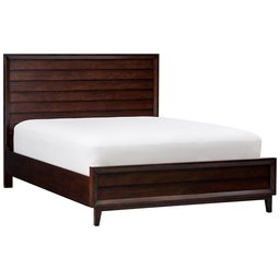 Amazon Brand – Rivet Ventura Mid-Century Louvered Queen Bed, 86