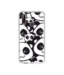 Amazon Brand - Solimo Designer Panda Texture UV Printed Soft Back Case Mobile Cover for LG W30