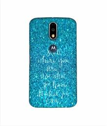 Amazon Brand - Solimo Designer Start were You are 3D Printed Hard Back Case Mobile Cover for Motorola Moto G4 Plus (with Logo Cut)