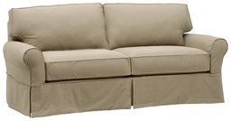 Amazon Brand – Stone & Beam Carrigan Modern Sofa Couch with Slipcover, 88.5