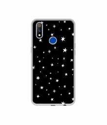 Amazon Brand - Solimo Designer Sperking Stars UV Printed Soft Back Case Mobile Cover for Realme 3 Pro