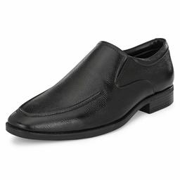 Burwood Men's Black Leather Formal Shoes-9 UK (43 EU) (BW 400)