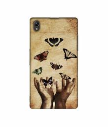 Amazon Brand - Solimo Designer Butterflies 3D Printed Hard Back Case Mobile Cover for Sony Xperia Z1 L39H