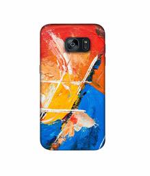 Amazon Brand - Solimo Designer Color Impression On Canvas 3D Printed Hard Back Case Mobile Cover for Samsung Galaxy S7 Edge