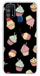 Amazon Brand - Solimo Designer Multicolor Cupcake Pattern Printed Soft Back Case Mobile Cover for Samsung Galaxy M31