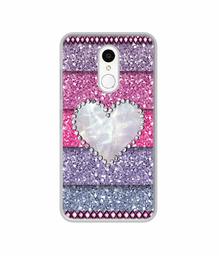 Amazon Brand - Solimo Designer Stone Heart UV Printed Soft Back Case Mobile Cover for Spice V801