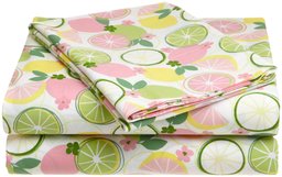 Pinzon Kids Printed Citrus Twin Sheet Set