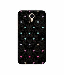 Amazon Brand - Solimo Designer Heart Texture UV Printed Soft Back Case Mobile Cover for Micromax Bharat 3 Q437