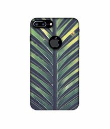 Amazon Brand - Solimo Designer Leaf Texture 3D Printed Hard Back Case Mobile Cover for Apple iPhone 7 Plus (Logo Cut)