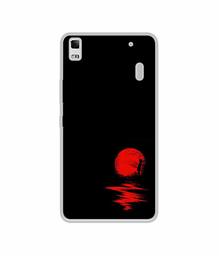 Amazon Brand - Solimo Designer Red Moon UV Printed Soft Back Case Mobile Cover for Lenovo K3 Note / A7000