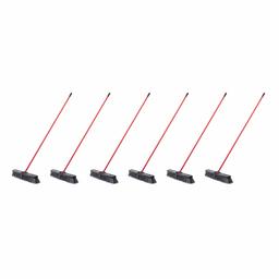 AmazonCommercial 24-inch Push Broom Kit, Fine Floor - 6-Pack