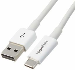 AmazonBasics – Cable USB Tipo C a USB A 2.0 Macho – 0.9 Metros, Negro