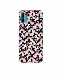 Amazon Brand - Solimo Designer Unicorn Texture 3D Printed Hard Back Case Mobile Cover for Realme C3