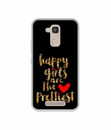 Amazon Brand - Solimo Designer Happy Girls are The Prettiest UV Printed Soft Back Case Mobile Cover for Intex Elyt E7