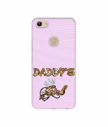 Amazon Brand - Solimo Designer Daddy's Girl in Glitter Pattern 3D Printed Hard Back Case Mobile Cover for Vivo Y81