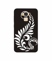 Amazon Brand - Solimo Designer Simple White Rangoli 3D Printed Hard Back Case Mobile Cover for Asus Zenfone 3 Max ZC553KL