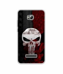 Amazon Brand - Solimo Designer Punisher Skull UV Printed Soft Back Case Mobile Cover for Micromax Canvas Spark 3 Q385