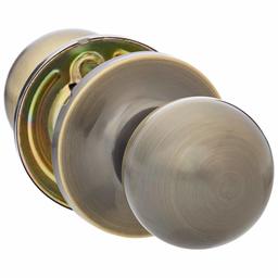 AmazonBasics Boutons de porte boule standard Passage Laiton aspect ancien