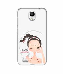 Amazon Brand - Solimo Designer Papa's Princess 3D Printed Hard Back Case Mobile Cover for Vivo Y21L