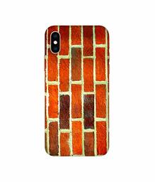 Amazon Brand - Solimo Designer Brick Texture 3D Printed Hard Back Case Mobile Cover for Apple iPhone Xs Max