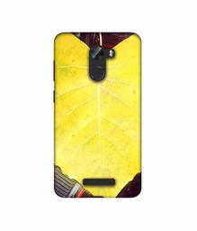 Amazon Brand - Solimo Designer Yellow Leaf 3D Printed Hard Back Case Mobile Cover for Gionee A1 Lite