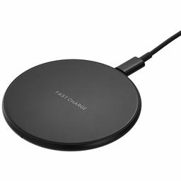 AmazonBasics Surface de charge rapide sans fil Qi 10 W ultra-mince Noir