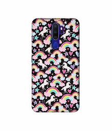 Amazon Brand - Solimo Designer Unicorn Texture 3D Printed Hard Back Case Mobile Cover for Oppo A9 (2020)