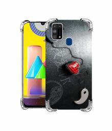 Amazon Brand - Solimo Designer Chinnese Yin and Yang UV Printed Soft Back Case Mobile Cover for Samsung Galaxy M31