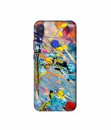 Amazon Brand - Solimo Designer Paint Texture 3D Printed Hard Back Case Mobile Cover for Xiaomi Redmi Note 7 Pro