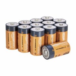 AmazonBasics batterier alkaliska, typ C, 12 stycken