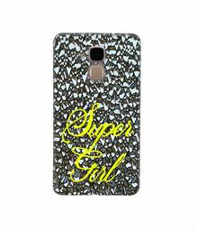 Amazon Brand - Solimo Designer Super Girl On Foil 3D Printed Hard Back Case Mobile Cover for Huawei Honor 5c