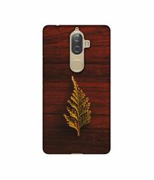 Amazon Brand - Solimo Designer Leaf on Wood UV Printed Soft Back Case Mobile Cover for Lenovo K8 Plus