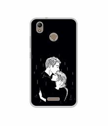 Amazon Brand - Solimo Designer Couples Standing in Rain UV Printed Soft Back Case Mobile Cover for Infocus Turbo 5