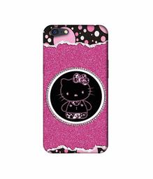 Amazon Brand - Solimo Designer Kitty with Glitter 3D Printed Hard Back Case Mobile Cover for Oppo A71