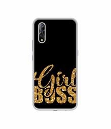 Amazon Brand - Solimo Designer Sparkle Girl Boss UV Printed Soft Back Case Mobile Cover for Vivo S1 / Vivo Z1x