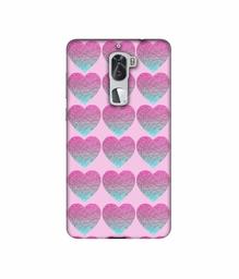 Amazon Brand - Solimo Designer Sparkle Heart Texture 3D Printed Hard Back Case Mobile Cover for Coolpad Cool1 Dual