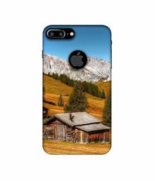 Amazon Brand - Solimo Designer Hut 3D Printed Hard Back Case Mobile Cover for Apple iPhone 7 Plus (Logo Cut)