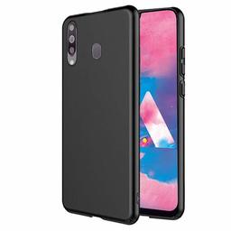 Amazon Brand - Solimo Samsung Galaxy M30 Mobile Cover (Hard Back & Slim),Black