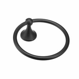 AmazonBasics Towel Ring - Standard, 1-Piece, Black