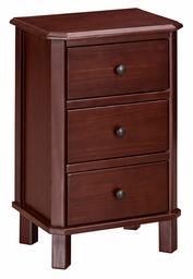 Amazon Brand – Ravenna Home Naomi 3-Drawer Storage Side End Table Nightstand, 17.7