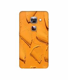 Amazon Brand - Solimo Designer Yellow Texture Wall 3D Printed Hard Back Case Mobile Cover for LeEco Le Max 2