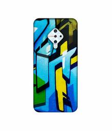 Amazon Brand - Solimo Designer Blue and Yellow Texture 3D Printed Hard Back Case Mobile Cover for Vivo S1 Pro