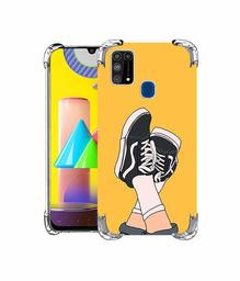 Amazon Brand - Solimo Designer Boy Shoes Pattern UV Printed Soft Back Case Mobile Cover for Samsung Galaxy M31