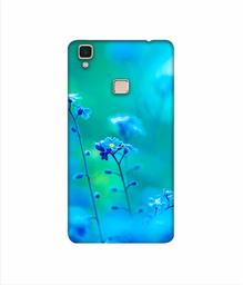 Amazon Brand - Solimo Designer Blue Flower 3D Printed Hard Back Case Mobile Cover for Vivo V3 Max