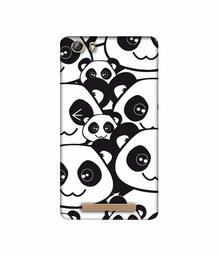 Amazon Brand - Solimo Designer Panda Texture 3D Printed Hard Back Case Mobile Cover for Gionee Marathon M5 lite